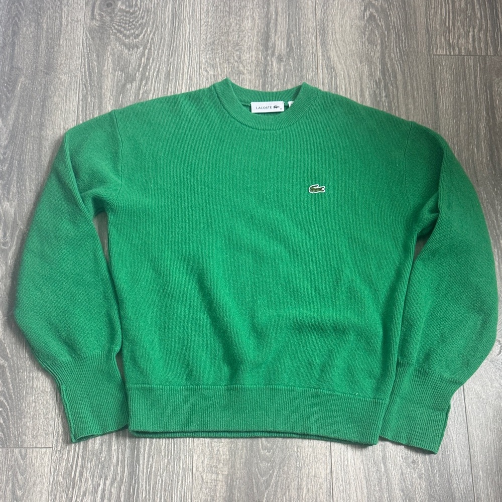 Lacoste women Vibrant Green Crewneck Sweater